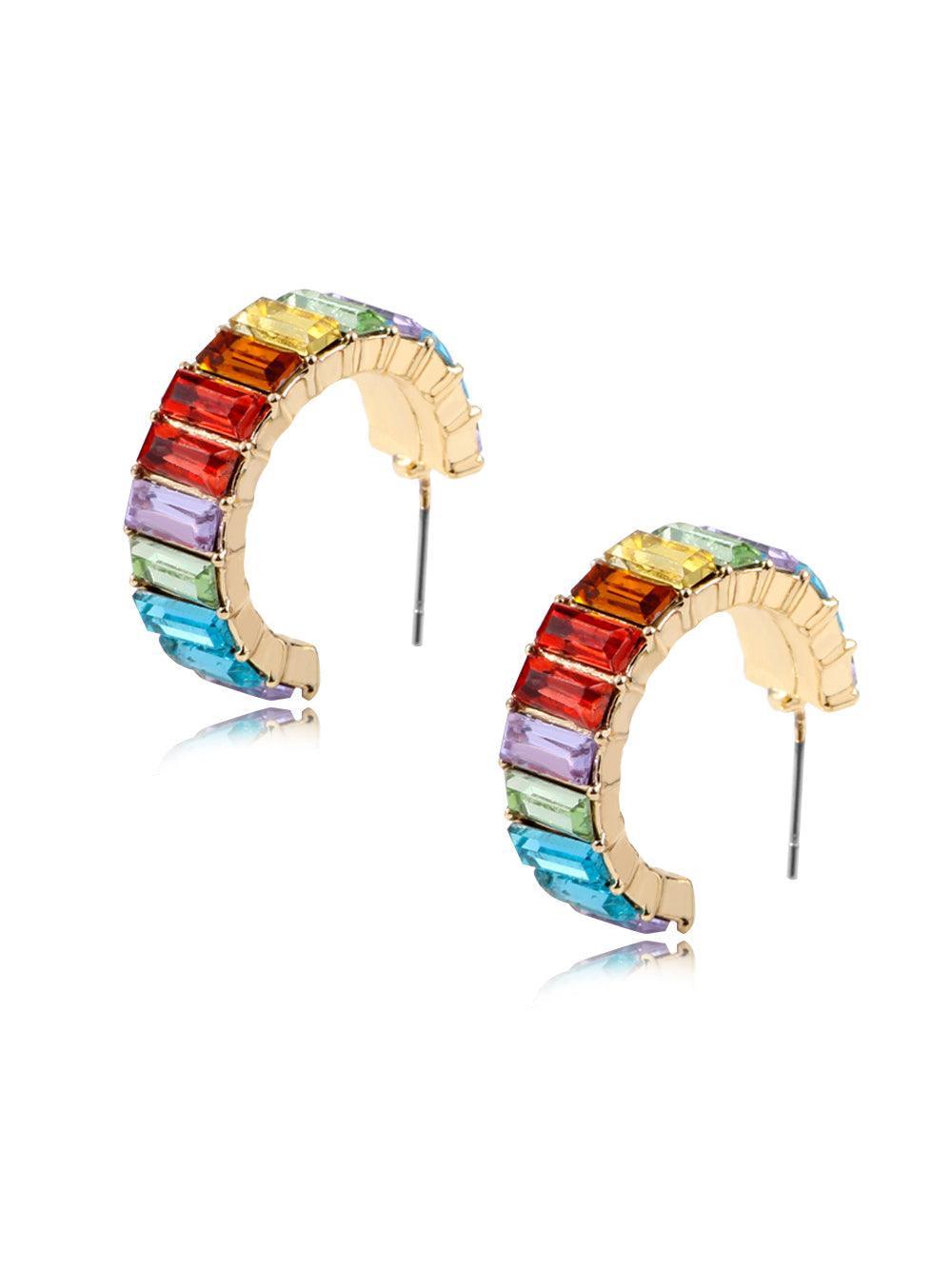Ottilie Ring Crystal Earrings - Mew Mews Fashion