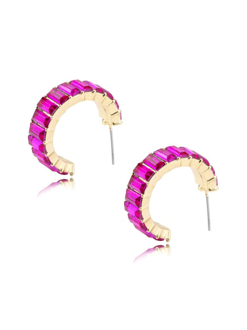 Ottilie Ring Crystal Earrings - Mew Mews Fashion
