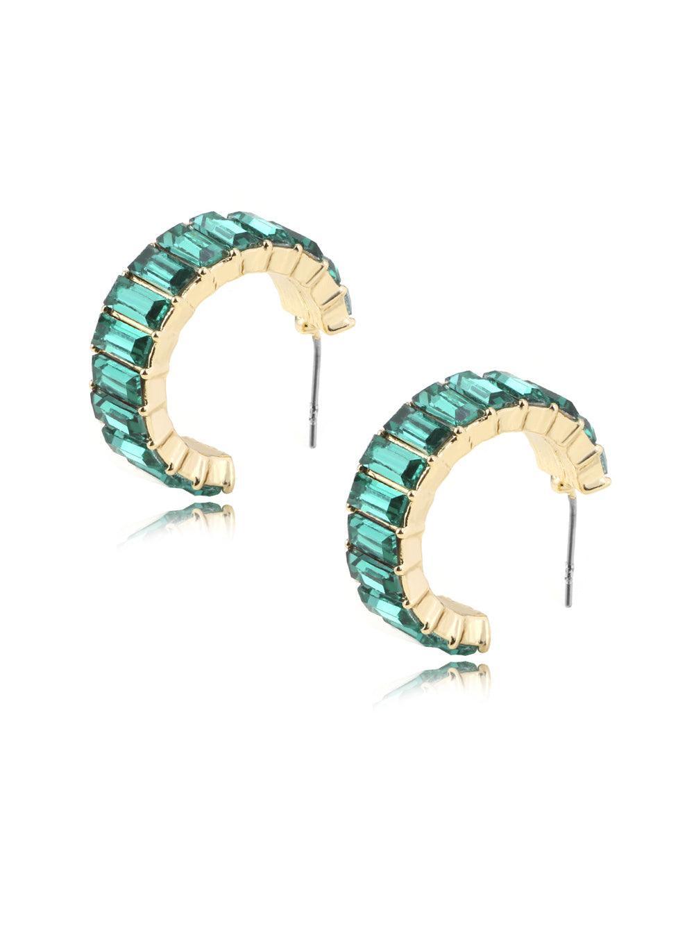 Ottilie Ring Crystal Earrings - Mew Mews Fashion