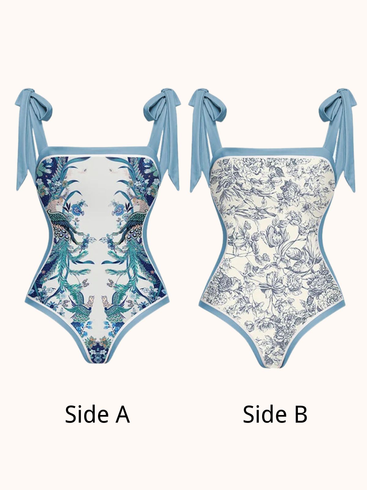 Tabitha Floral Printed Swimwear Two Piece Set
