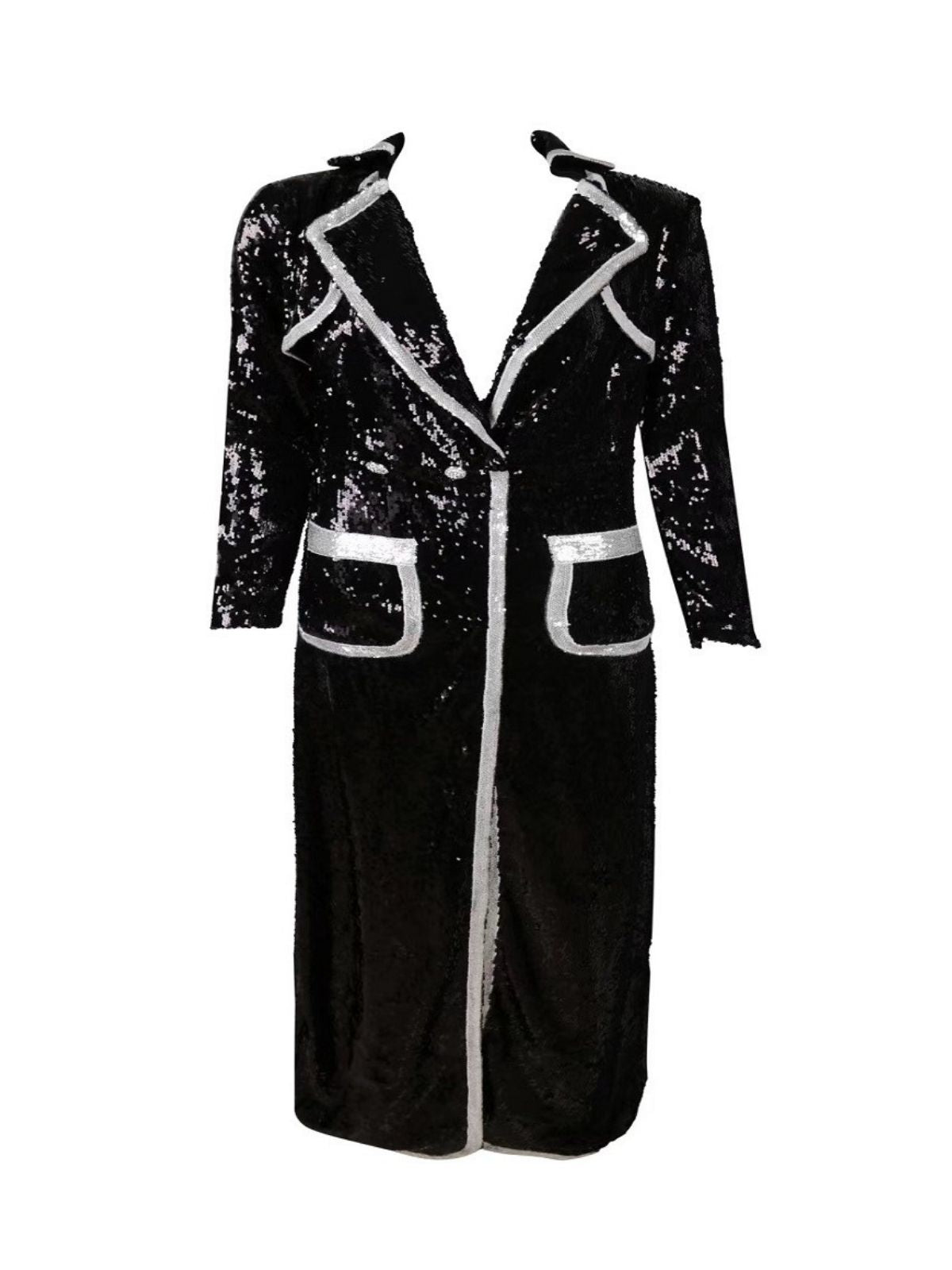 Tahira Sequin Blazer Maxi Dress