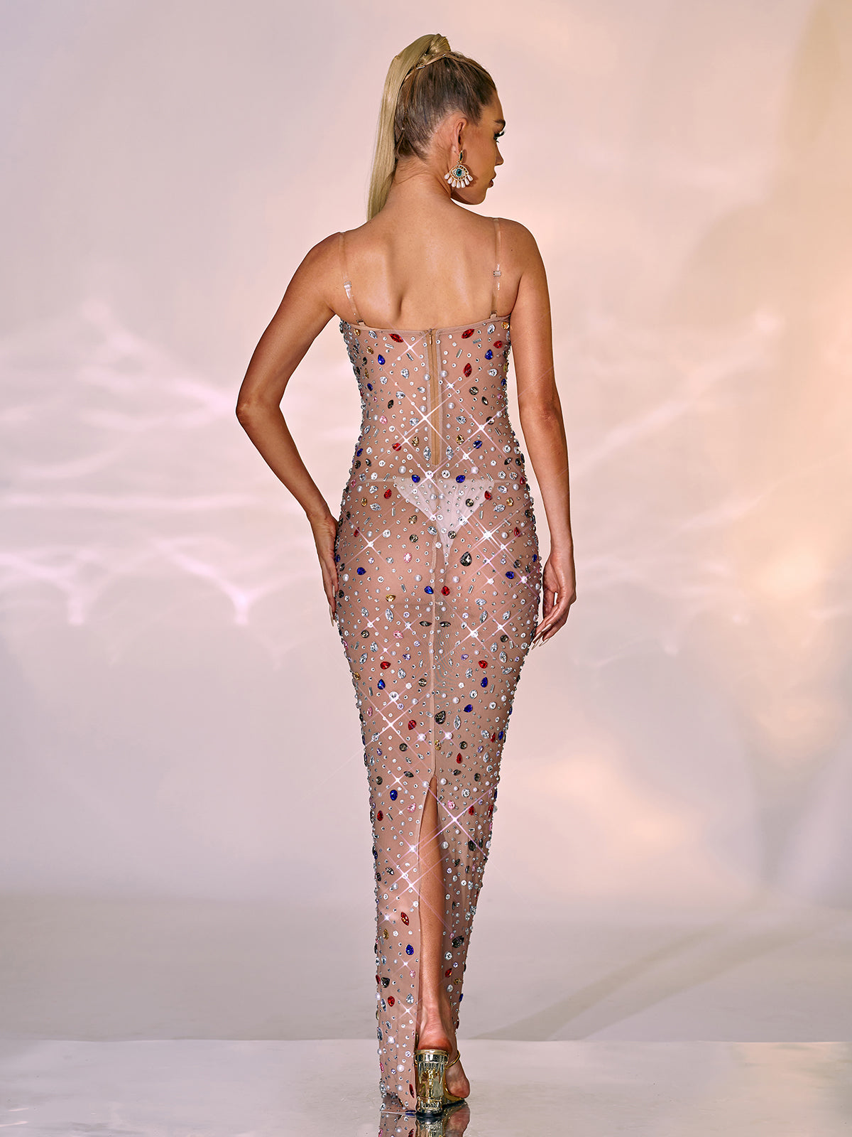 Tinsley Crytsal Embellished Maxi Dress