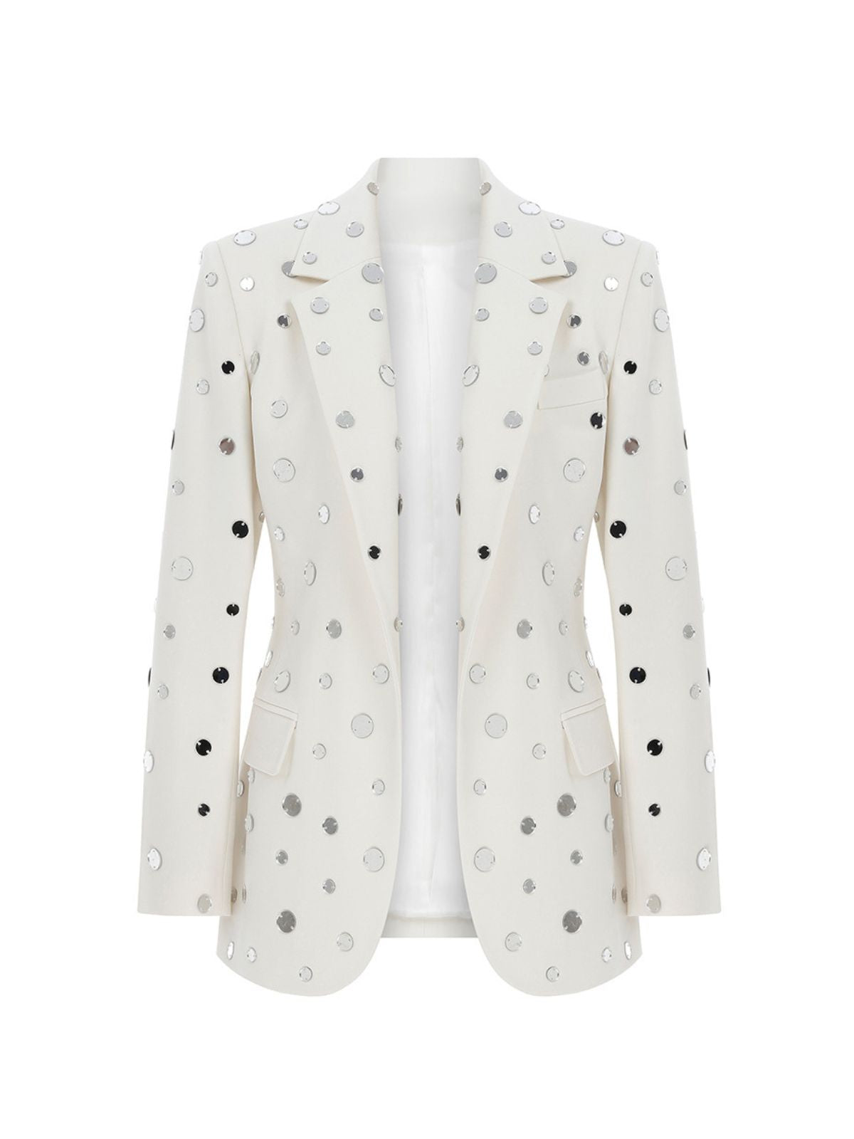 Tyne Circle Acrylic Embellished Blazer