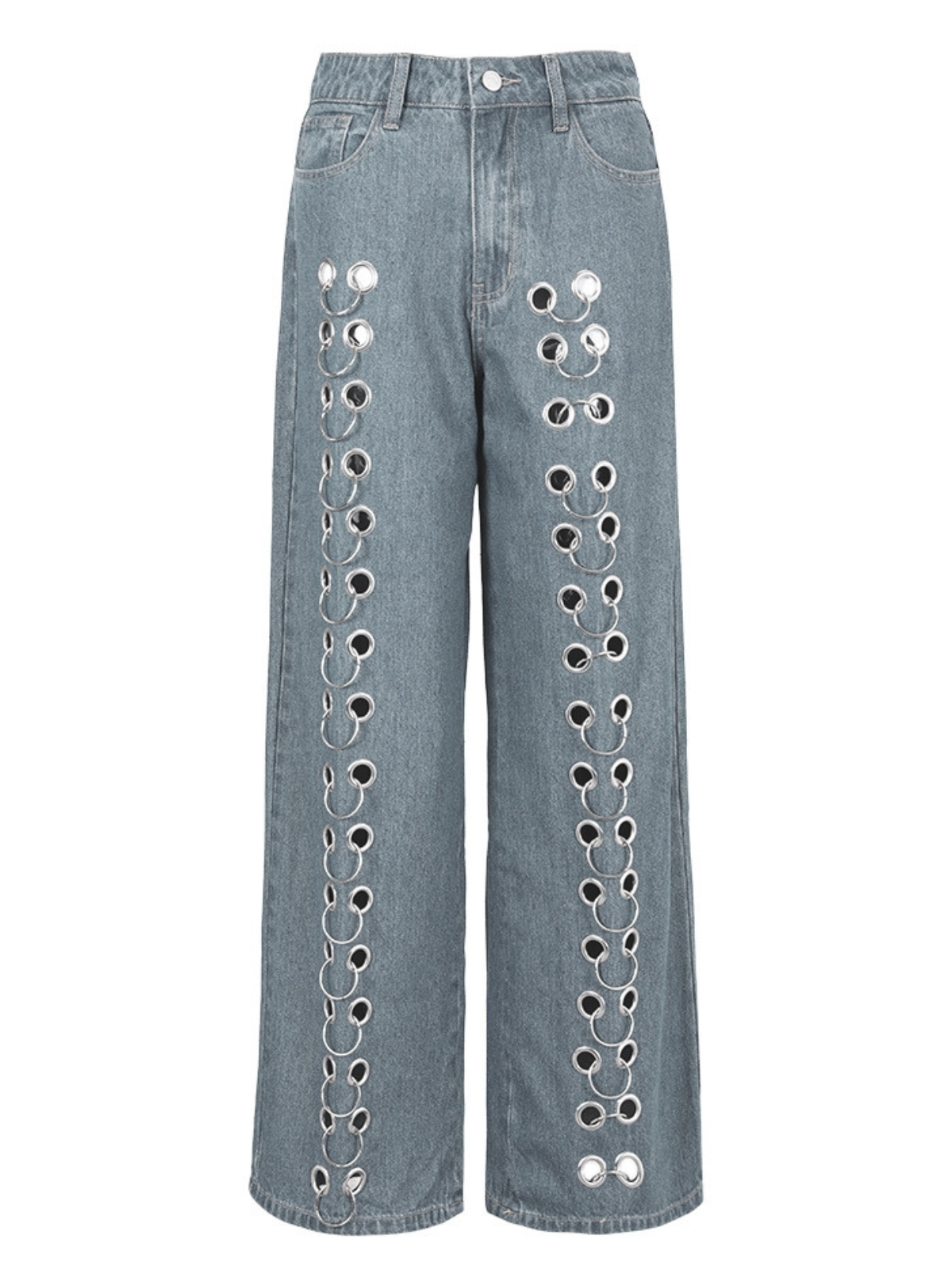 Vaughn Hollow Wide Denim Pants