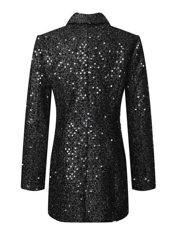 Zinnia Sequin Blazer Dress - Mew Mews Fashion